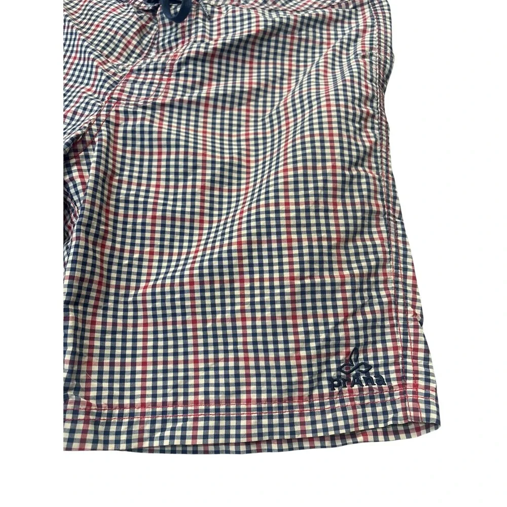 Mens Prana Check Plaid‎ UPF 50+ Board Swim Shorts Trunks 30 8